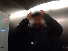 Big boobs brunette gets her beauty stripped and arrested for debt