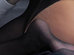 Leie, Grosser arsch, Domination, Frau, Fußfetisch, Masturbation, Reiten, Strümpfe