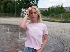 German Scout Skinny Mature Melisa Rose Picked Up for No Condom Fuck - Rough Casting Sex