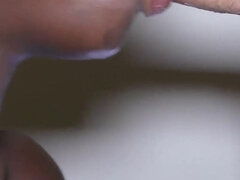 Amatorka, Duży kutas, Czarny, Obciąganie, Wytrysk do ust