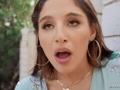 BRAZZERS Abella Danger Shows off Pussy to the Street