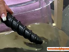 Blondynka, Hd, Masturbacja, Sikanie, Cipka, Syn, Zabawki