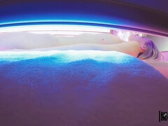 美女, ブロンド, フェラチオ, 共学, イマラチオ, 裸, オマンコ, ガリガリ