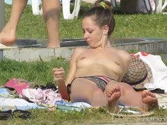 Amatør, Bikini, Kameltå, Offentlig, Spion, Teenager, G streng, Bryster