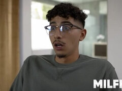 Busty Blonde Step Mom Gets Cumshot from Stepson Diego Perez