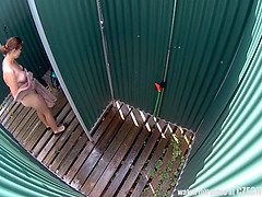 Leie, Pummelig, Tschechisch, Hd, Im freien, Realität, Solo, Spanner