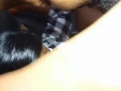 Sort, Sort, Imellem racer, Slikning, Naturlige bryster, Søster, Bryster, Våd