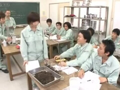 Female student at an industrial high school blowjob