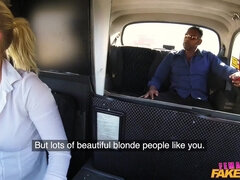 A hot female cab driver hooks up with a hung negro for 1st time
