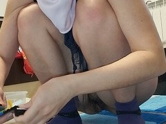 Анальный секс, Из жопы в рот, Брюнетки, Волосатые, Латиноамериканки, Милф, Мамочка, Крошечные