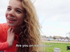 Blonde Hitchhiker Finds Wild Outdoor Erotic Adventure