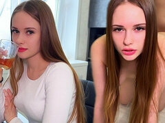18 jaar, Grote kont, Grote mammen, Stel, Lul, Huisgemaakt, Gezichtspunt, Tiener