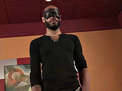 Masked str8 jock cums in gays mouth after sucking