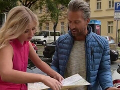 Velike joške, Blondinka, Zunanji izliv, Češka, Dekle drka tiča, Spodnje perilo, Milf, Joške