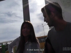 Noire, Couple, Tchèque, Hd, Argent, Public, Adolescente, Épouse