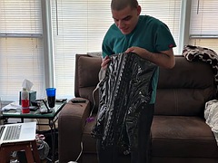 Jun 24 Unboxing my PVC Corset Vest