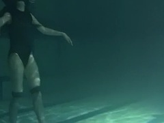 Brunetka, Fetysz, Basen, Rosyjski, Ogolona, Solo, Nastolatki, Cycki