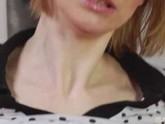 18, Blondína, Kuřba, Striekanie semena, Na tvár, Spodná bielizeň, Teenka