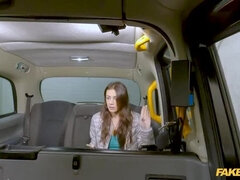 Fake Taxi Fuck - Horny Girl Rides Big Cock in Cab After Being Left Behind