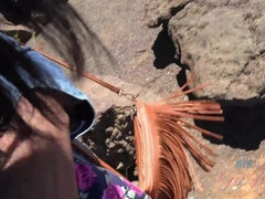 Strand, Svart, Klänning, Ebenholts, Flickvän, Pov, Mager, Tuttar