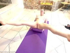 Dream Justin Nude Stretching Session - Perfect Body Babe in Yoga Pants