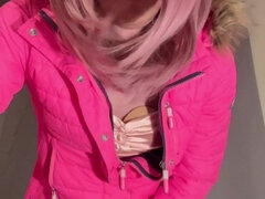 Anál, Stříkání spermatu, Dildo, Ladyboy, Shemale, Sólo, Punčochy