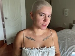 Blonde Amateur Betsy Sucks Landlord's Cock To Avoid Eviction - Cum Swallow & Sloppy BJ