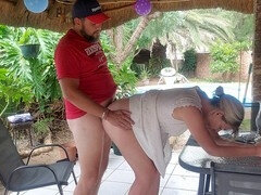 Amatéři, Podvádění, Creampie, Cuckold, Homemade, Venku, Na veřejnosti, Upskirt