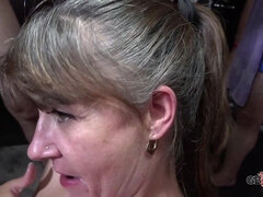 Bibi Cathaleya and Sofie in Creampie Gangbang