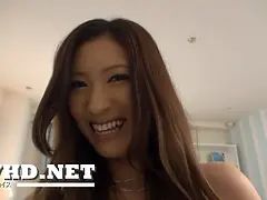 Asian giving blowjob in pure hardcore show