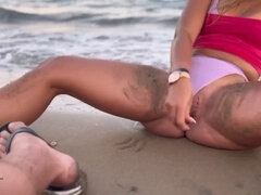 Strand, Grosser arsch, Freundin, Masturbation, Jungendliche (18+)