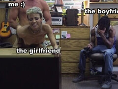 Enthousiasteling, Achterkamer, Grote lul, Blond, Vriendin, Tatoeage