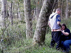 Bbw, Velký zadek, Velké péro, Stříkání spermatu, Na obličej, Venku, Na veřejnosti