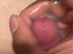 Enthousiasteling, Aziatisch, Sperma shot, Harig, Masturbatie, Alleen