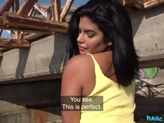 ぽっちゃり, ビーチ, デカパイ, フェラチオ, 茶髪の, 淫乱熟女, アウトドア, オッパイの