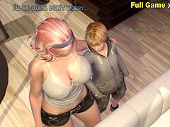 shemale mother pulverizes Guy while ebony frend play on PS5 - Futa