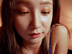 Azjatka, Niemowlę, Duże cycki, Dziewczyna, Solo, Cycki