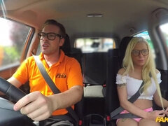 Fake Driving School - Sexy Babe Creampied On First Lesson 1 - Barbie Sins