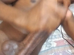 Leie, Grosser schwanz, Schwarz, Spermaladung, Papi, Handjob, Masturbation, Solo