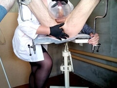 Adult toys, medical fetish, nurse handjob