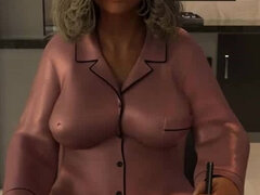 Grandmas house: dinner with sexy mature MILF ep.4