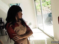 흑인, 영국인, 레즈비언, 스트랩, 쓰리섬