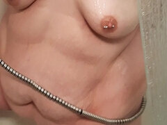 Américain, Salle de bains, Belle grosse femme bgf, Mature, Chatte, Solo, Vibromasseur