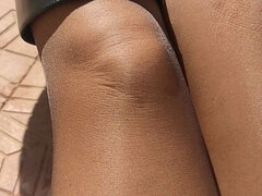 素人, 足フェチ, ヒール, ナイロン, 穴開きパンティ, 一人