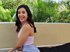 Babe, Brunette, Sexy undertøy, Truser, Synsvinkel, Realitet, Suging, Pupper