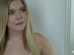 Keeps It Clean Or Fuck - lazy blonde girlfriend punished by big hard dick