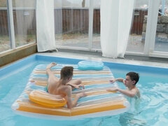 Twink from Czech Republic getting banged near the pool