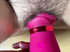 Verrückt, Extrem, Behaart, Hd, Selbstgemacht, Nackt, Pumpe, Nass