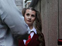 Stripping voyeur coed teasing old teacher