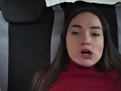 Real driving learner masturbating during driving lesson